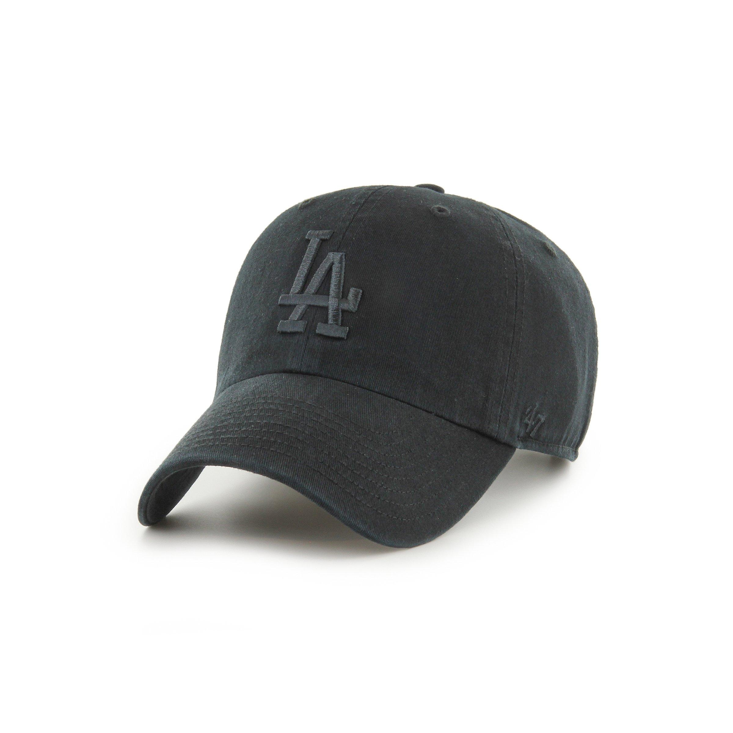 47 Los Angeles Dodgers Clean Up Cleanup Snapback Hat - Black - BLACK